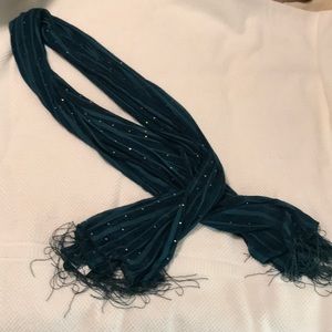 NWT Beautiful Dark Teal Scarf